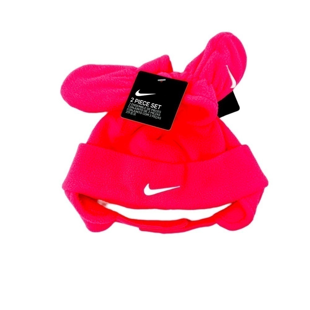 Nike Arctic Fleece Infant Winter Mittens + Hat Set - Picture 2 of 6